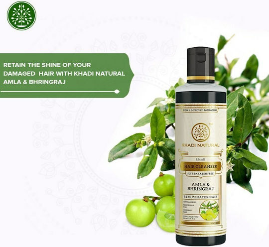 Khadi Natural Amla & Bhringraj Shampoos gegen Haarausfall für Alle Haartypen 210ml