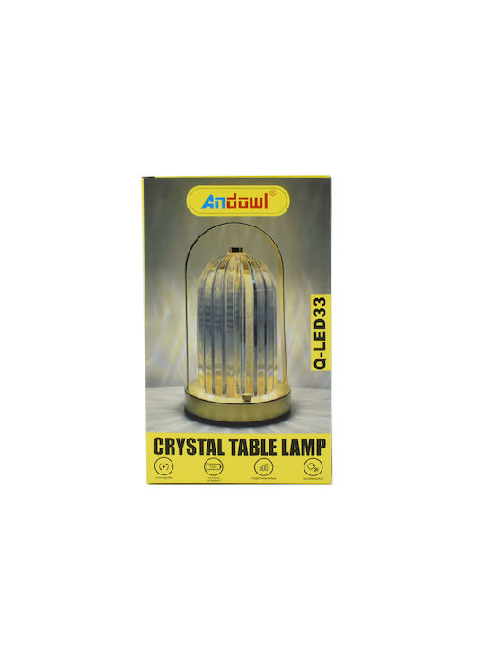 Andowl Decorative Lamp Lattern Gold