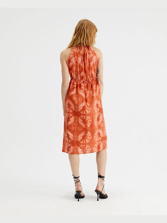 Compania Fantastica Summer Mini Dress Orange