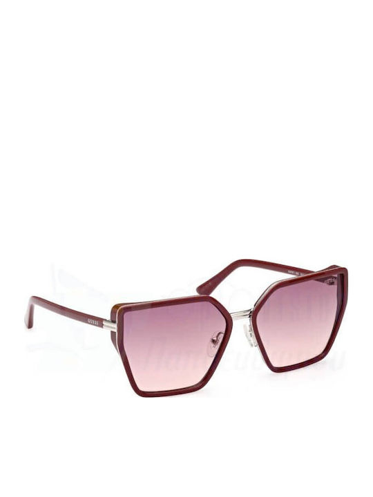 Guess Women's Sunglasses with Burgundy Frame and Red Gradient Lens GU7871 69Z