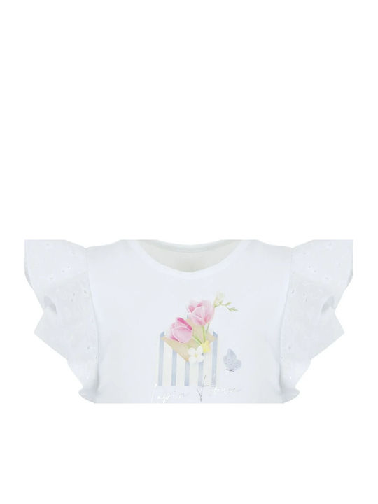 Kinderbekleidungsset mit Sommer-Shorts 2 Stück Weiß