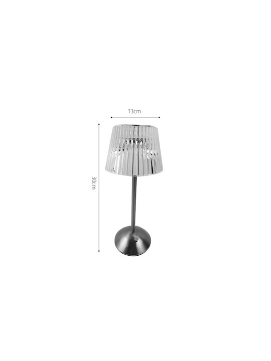 Inlight Tisch Dekorative Lampe LED Batterie Silber