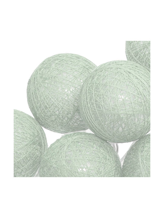 A-S Led Celadon Garland Lights LED 1.65m with 10 Balls