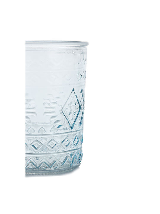 Glass Cup 300ml 6.3x6.3x10.3cm Cyan Kaeming