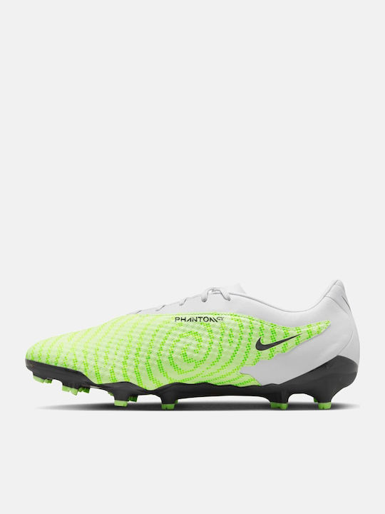 Nike Phantom Gx Academy Ποδοσφαιρικά Παπούτσια με Τάπες MG Lime / Grey