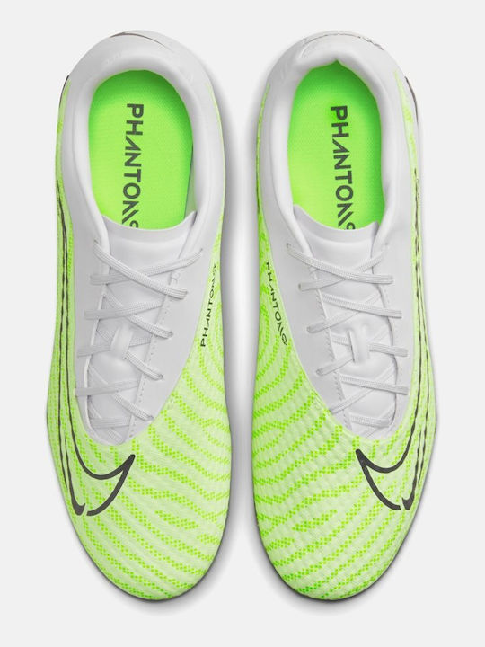 Nike Phantom Gx Academy Ποδοσφαιρικά Παπούτσια με Τάπες MG Lime / Grey