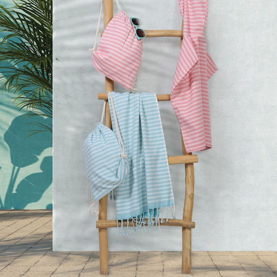 Nef-Nef Homeware Sweet Line Παιδική Πετσέτα Θαλάσσης Κόκκινη 120x70εκ.