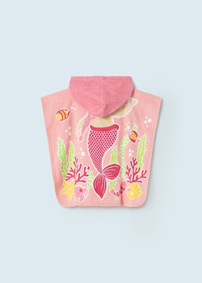 Mayoral Flamingo Poncho de plajă pentru copii Flamingo Roz