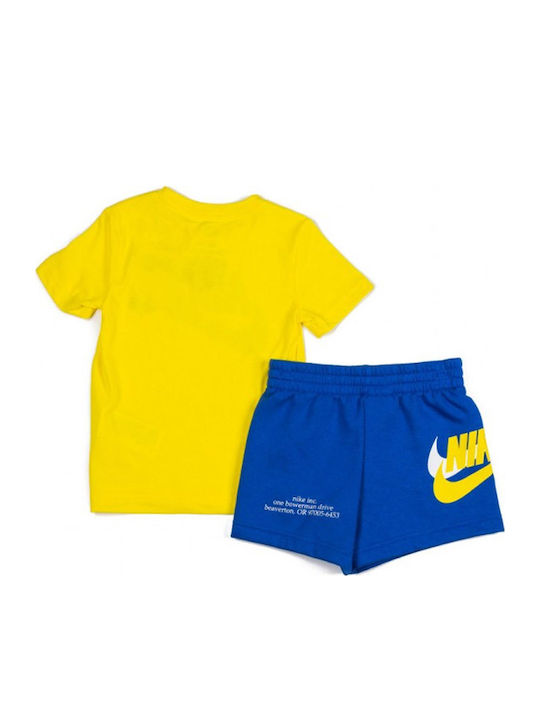 Nike Παιδικό Σετ με Σορτς Κίτρινο 2τμχ