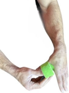 Wodproof Gear HookGrip Weightlifting Tape Weightlifting Wristbands 2pcs 3.8cm x 4.5m Green