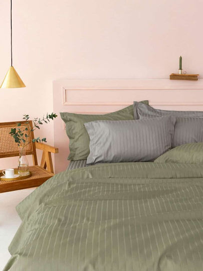 Palamaiki Sheet Super-Double 240x270cm. Sateen Riga Ladi