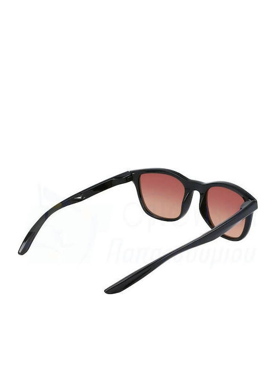 Nike Rebelry Men's Sunglasses with Black Plastic Frame and Pink Gradient Lens DV6956-010