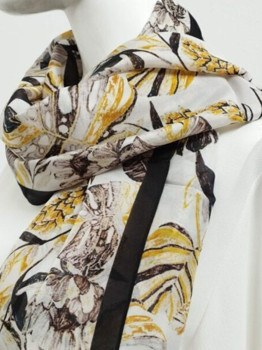 FLORAL scarf silk 100% (064)