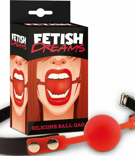 Fetish Dreams Silicone Ball Gag Φίμωτρο Red