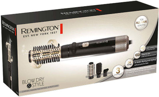 Remington Κεραμική Ηλεκτρική Βούρτσα με Αέρα & Περιστρεφόμενη Κεφαλή για Ίσιωμα και Μπούκλες 1000W
