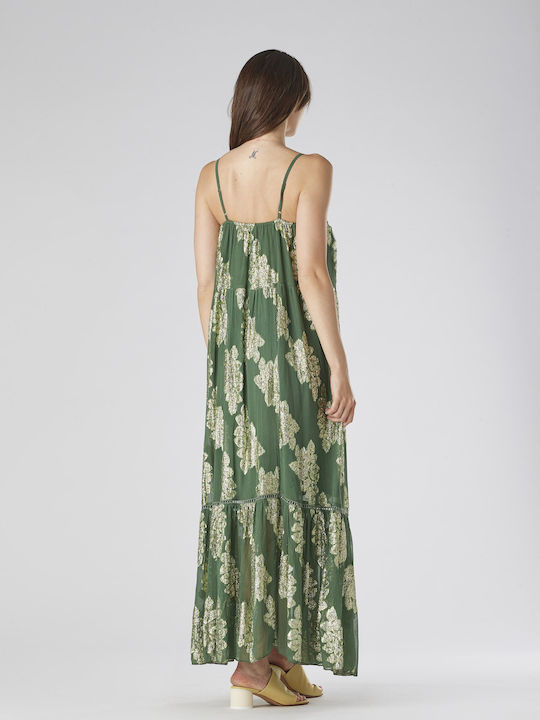 Women's Beachwear icaftani - Green/Gold - Maxi Dress