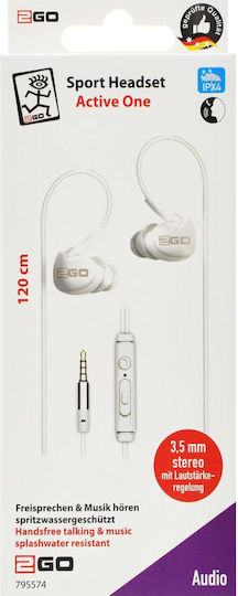 2GO Active 1 Безжични Стерео с жак 3.5mm Бял