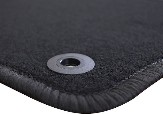 Rigum Set of Front and Rear Mats 4pcs for Peugeot 508 2012 2018 Black