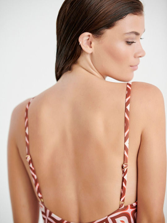 One-Piece Swimsuit Orange