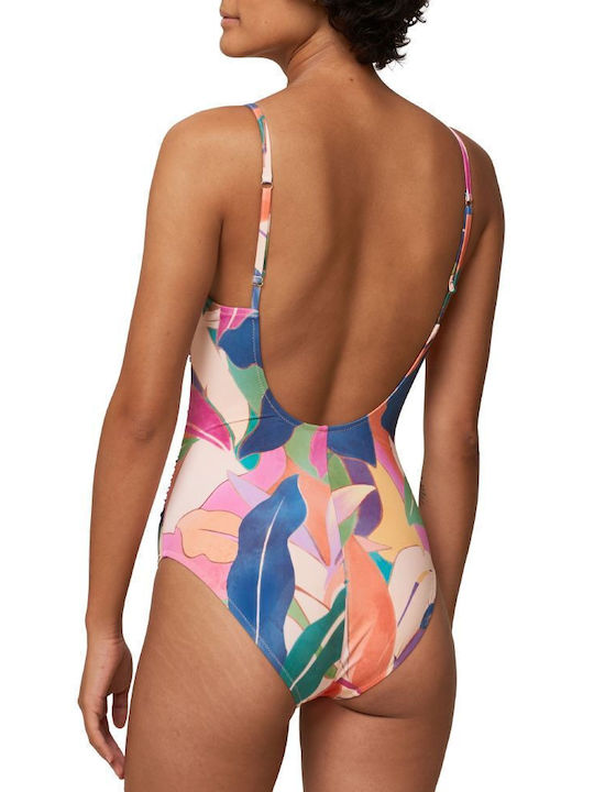 Summer Allure OP 01 One-Piece Swimsuit with Open Back Pink