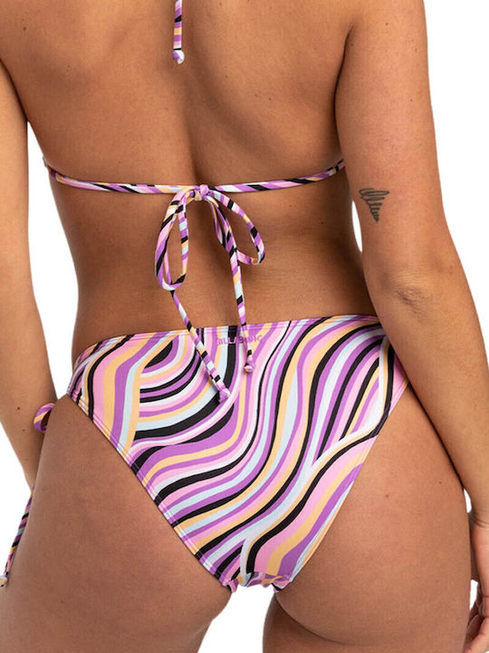 Sol Searcher Bikini Slip με Κορδονάκια Ροζ