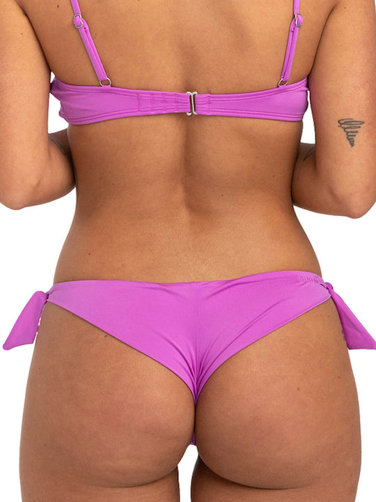 Billabong Sol Searcher Bikini Zeichenfolge mit Schnürchen Bright Orchid