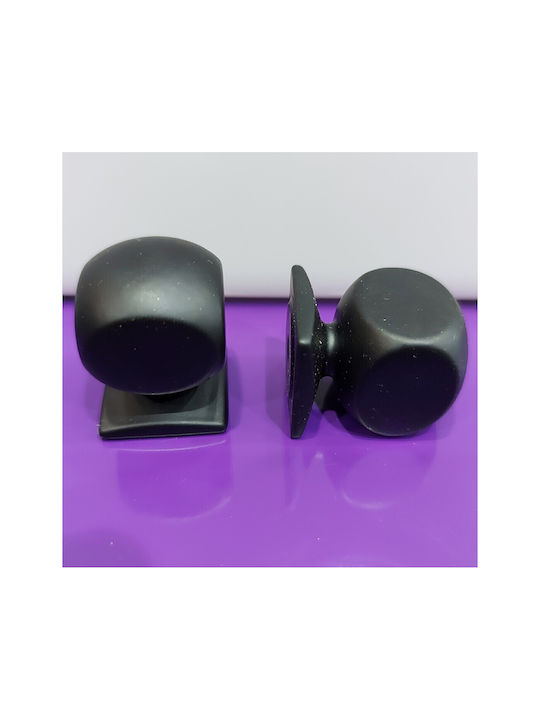 Italian brass furniture knob OMP PORRO 11419-000-20A1 color: BLACK-MAT F.22