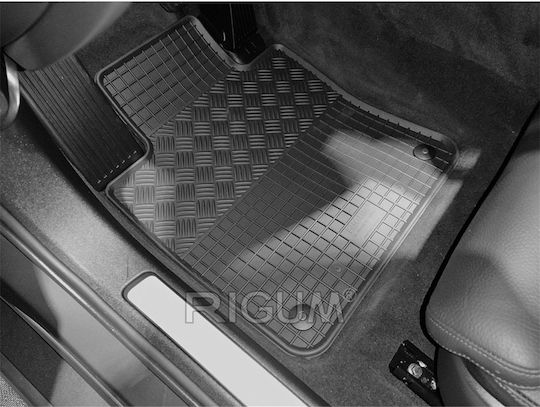 Rigum Set of Front and Rear Mats 4pcs for Volvo S60 2018+ Black