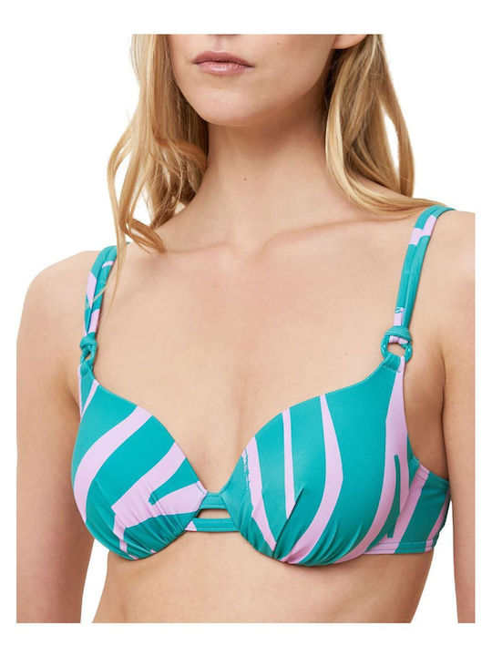 Summer Mix & Match Bikini Σουτιέν Animal Print Πράσινο