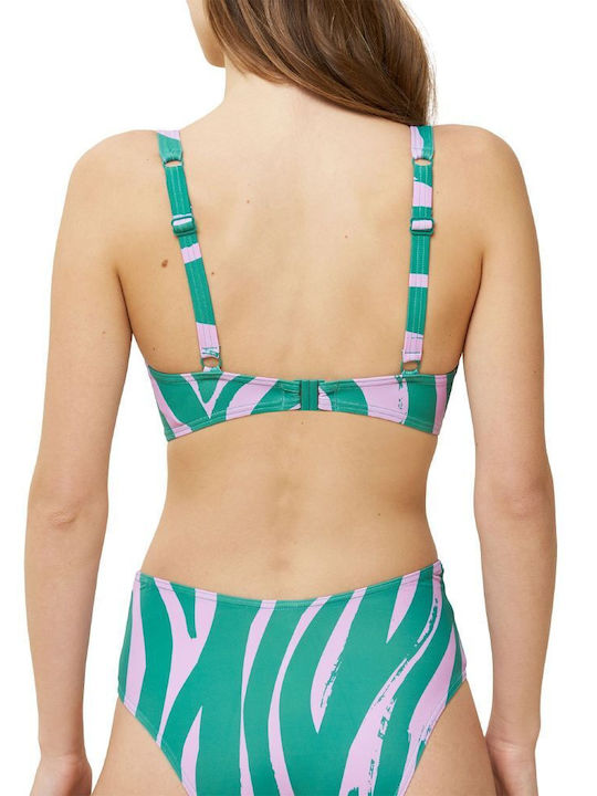 Triumph Underwire Bikini Bra Summer Mix Match with Adjustable Straps Green