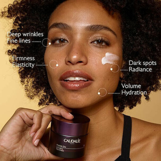 Caudalie Premier Cru The Cream Refill Cremă de Față 24h pentru Hidratare, Anti-îmbătrânire și Tonifiere cu Acid Hialuronic 50ml