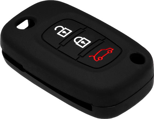 Θήκη Κλειδιού Key Case από για Renault / Lada σε Μαύρο Χρώμα