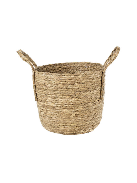 GloboStar TINOS Blumentopf Korbweide Beige
