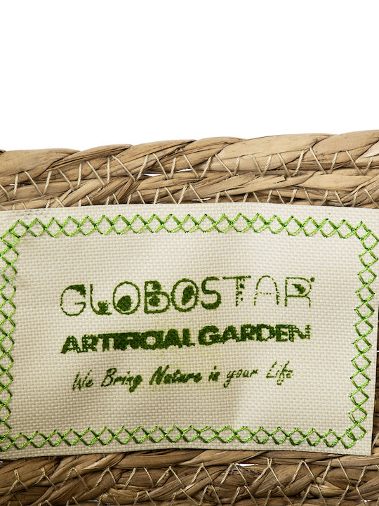 GloboStar TINOS Κασπώ Ψάθινο Μπεζ 30x30x27εκ.