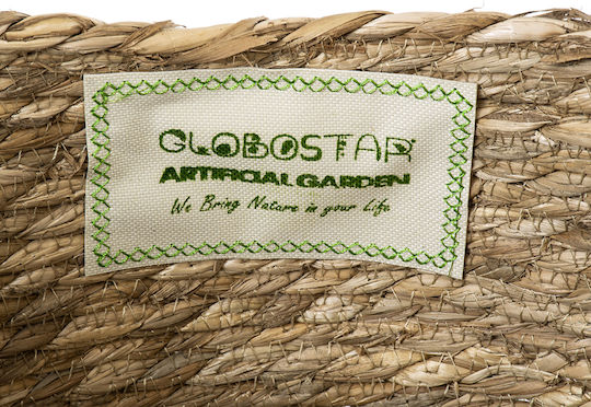 GloboStar PAROS Übertopf Korbweide Beige 29x29x25εκ.