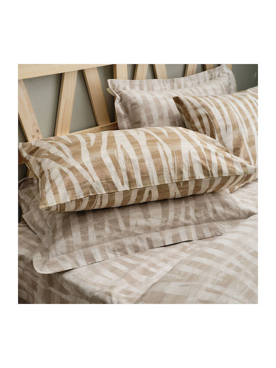 Charalambidis Textiles Safari Κουβερλί Υπέρδιπλο Καφέ 220x230cm