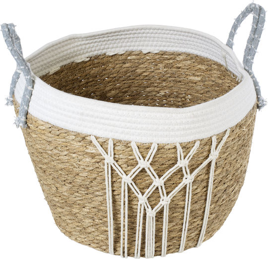 GloboStar Artificial Garden Sardinia Κασπώ Macrame Μπεζ με Βάση 25x25x20εκ.
