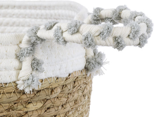 GloboStar Artificial Garden Sardinia Κασπώ Macrame Μπεζ με Βάση 25x25x20εκ.
