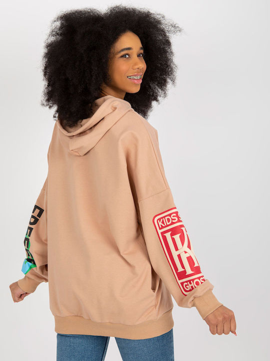 Fancy Women's Hooded Sweatshirt Brown