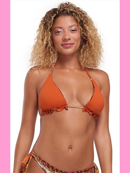 Bikini Triangle B Cup With Padding Orange