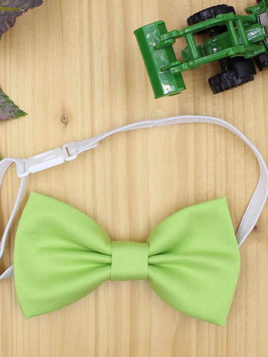 Handmade Bow Tie pentru copii Bow Cravată verde deschis 2 la 6 ani