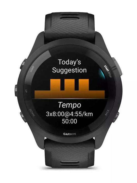 Garmin Waterproof Smartwatch with Heart Rate Monitor (Black/Powder Gray)
