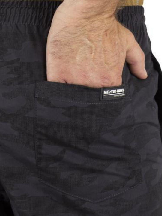 Mil-Tec Men's Swimwear Shorts Black Camo