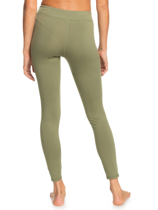 Roxy Good Morning Midnight Non-Denim Women's Long Training Legging Green