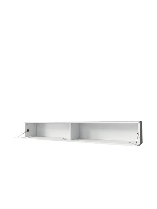 TV-Möbel Hölzernes Dalia Plus mit LED-Beleuchtung Natural / White L180xB33xH30cm