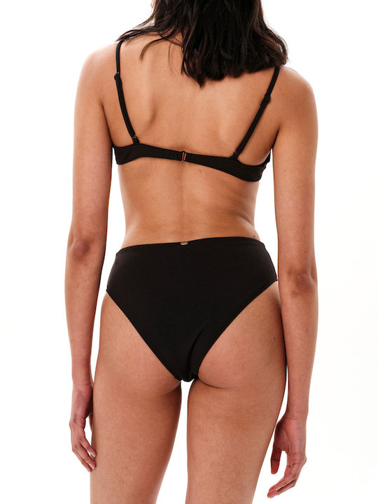 Set Bikini Ψηλόμεσο Μαύρο