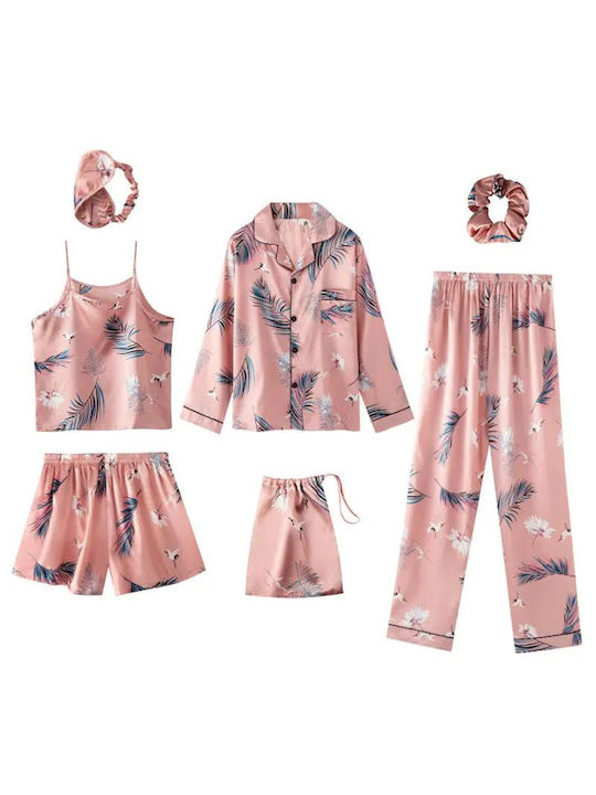 La Lolita Amsterdam Sommer Damen Pyjama-Set Rosa