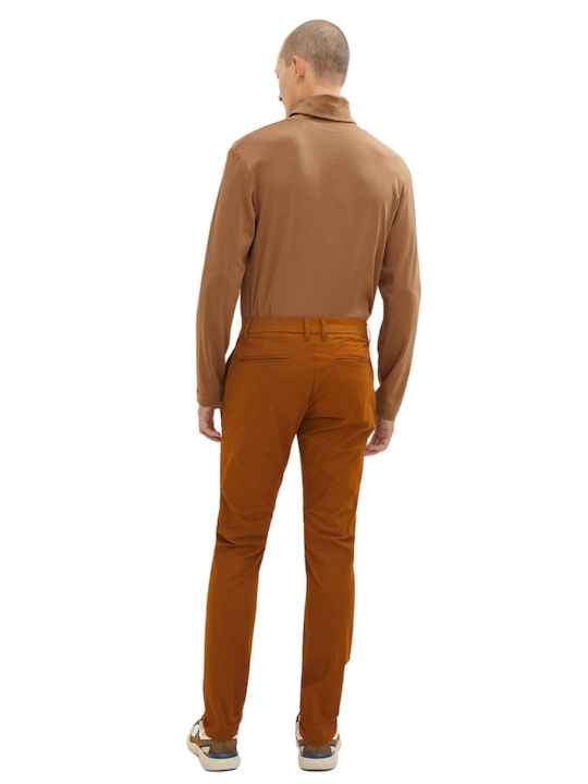 Tom Tailor Men's Trousers Chino Elastic Brown