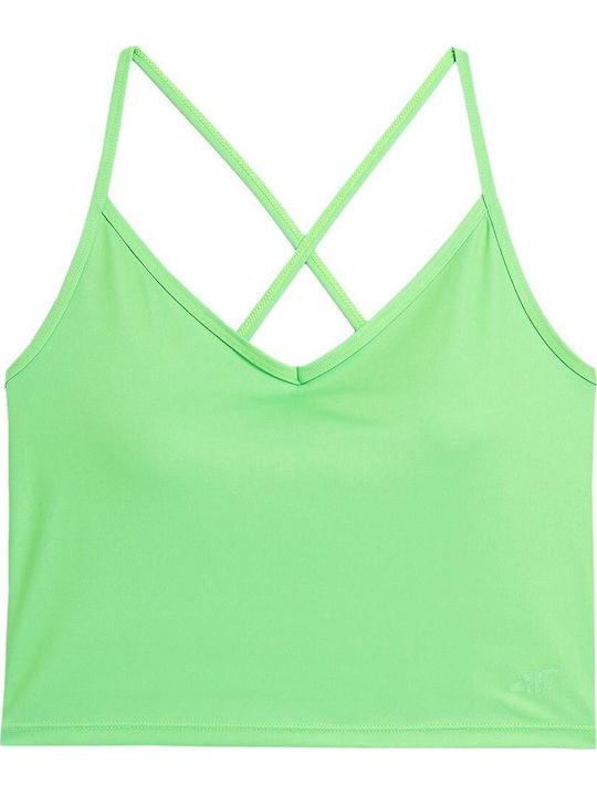 Γυναικείο Καλοκαιρινό Crop Top με Τιράντες Πράσινο