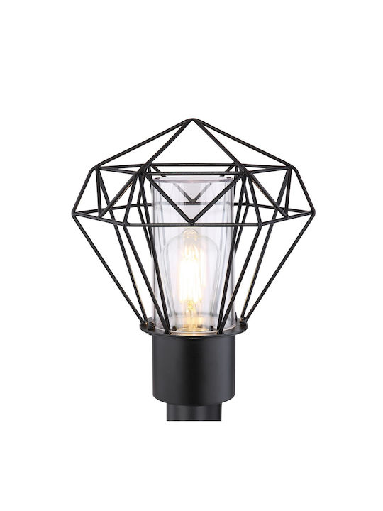 Globo Lighting Horace Lampă Post Pentru Exterior 15W IP44 Pentru Bază De Bec E27 Neagră